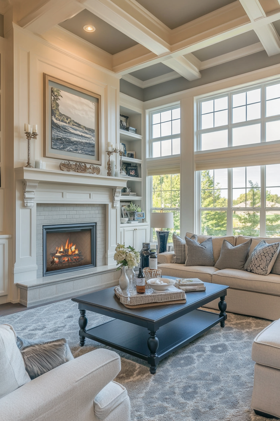 11. Monochromatic Gray Statement (Gray Living Room Ideas) - Gray Living Room Ideas