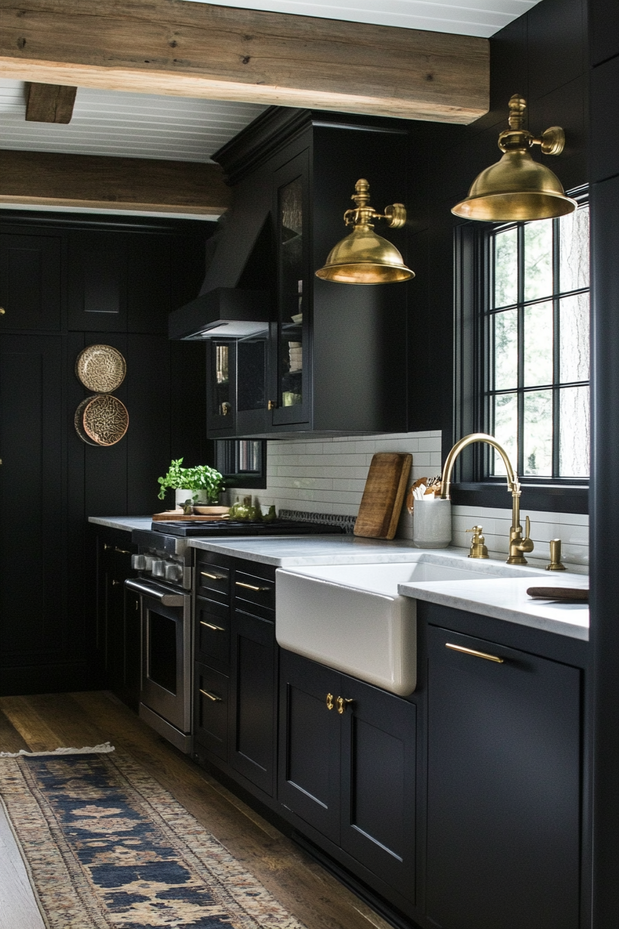 7. Monochrome Minimalism (Black Kitchen Ideas) - Black Kitchen Ideas