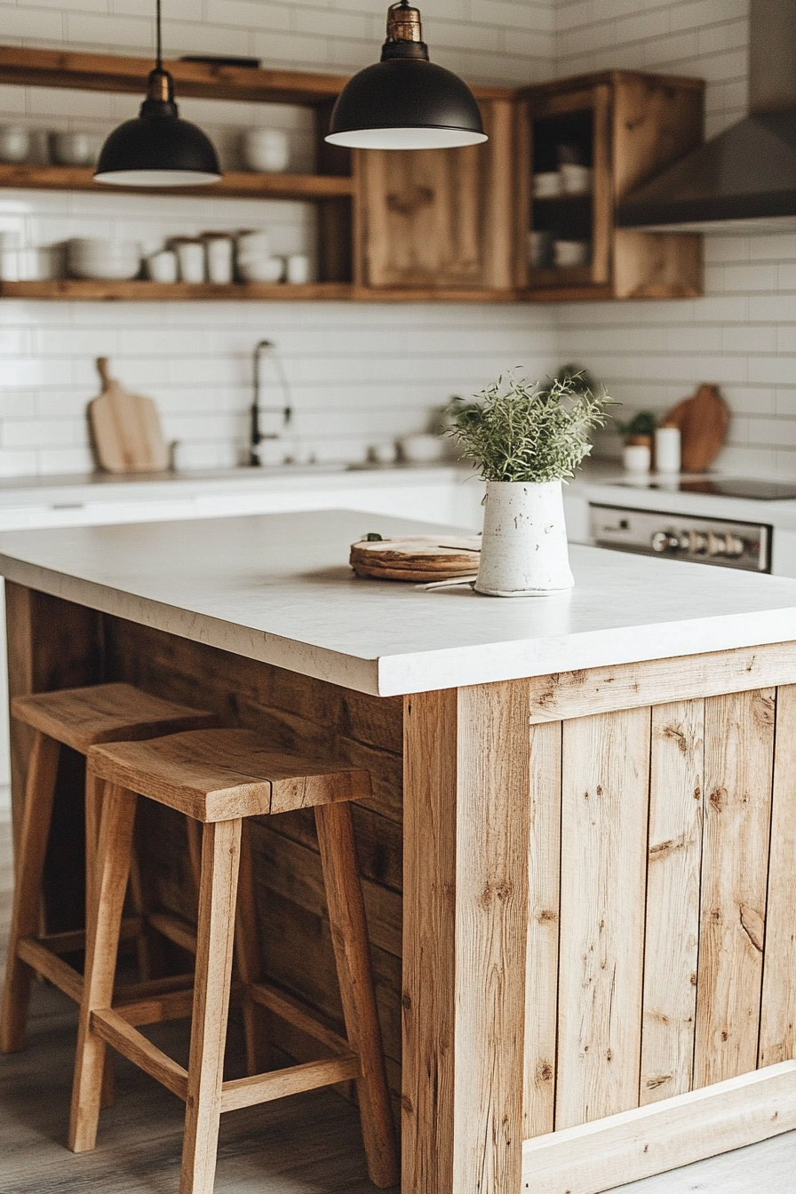 27. Rustic Scandinavian Simplicity (Rustic Kitchen Island Ideas) - Rustic Kitchen Island Ideas