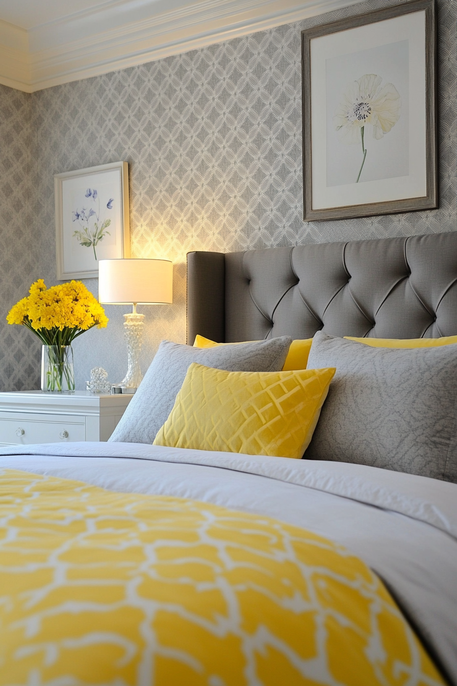 23. Bright Chartreuse Twist (Yellow And Gray Bedroom Ideas) - Yellow And Gray Bedroom Ideas