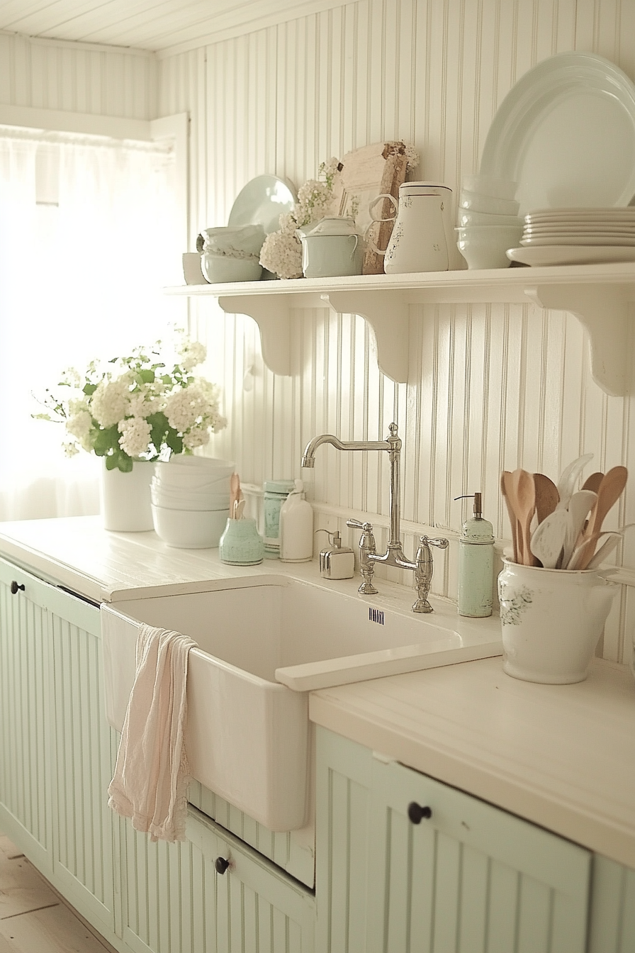 16. Beadboard Details (Farmhouse Kitchen Ideas) - Farmhouse Kitchen Ideas