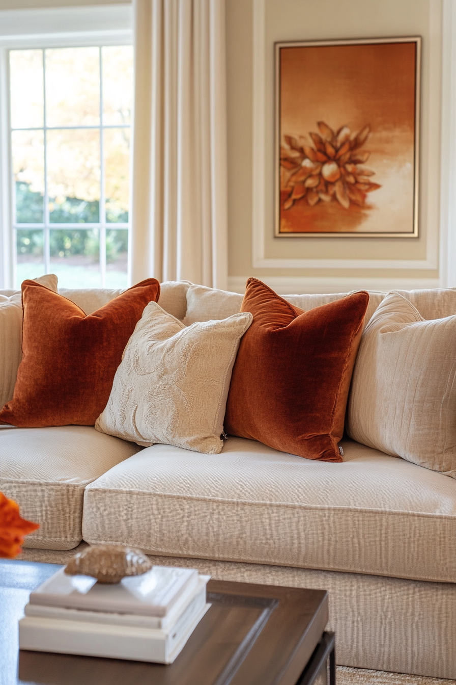2. Amber Glow Haven (Warm And Cozy Living Room Ideas) - Warm And Cozy Living Room Ideas