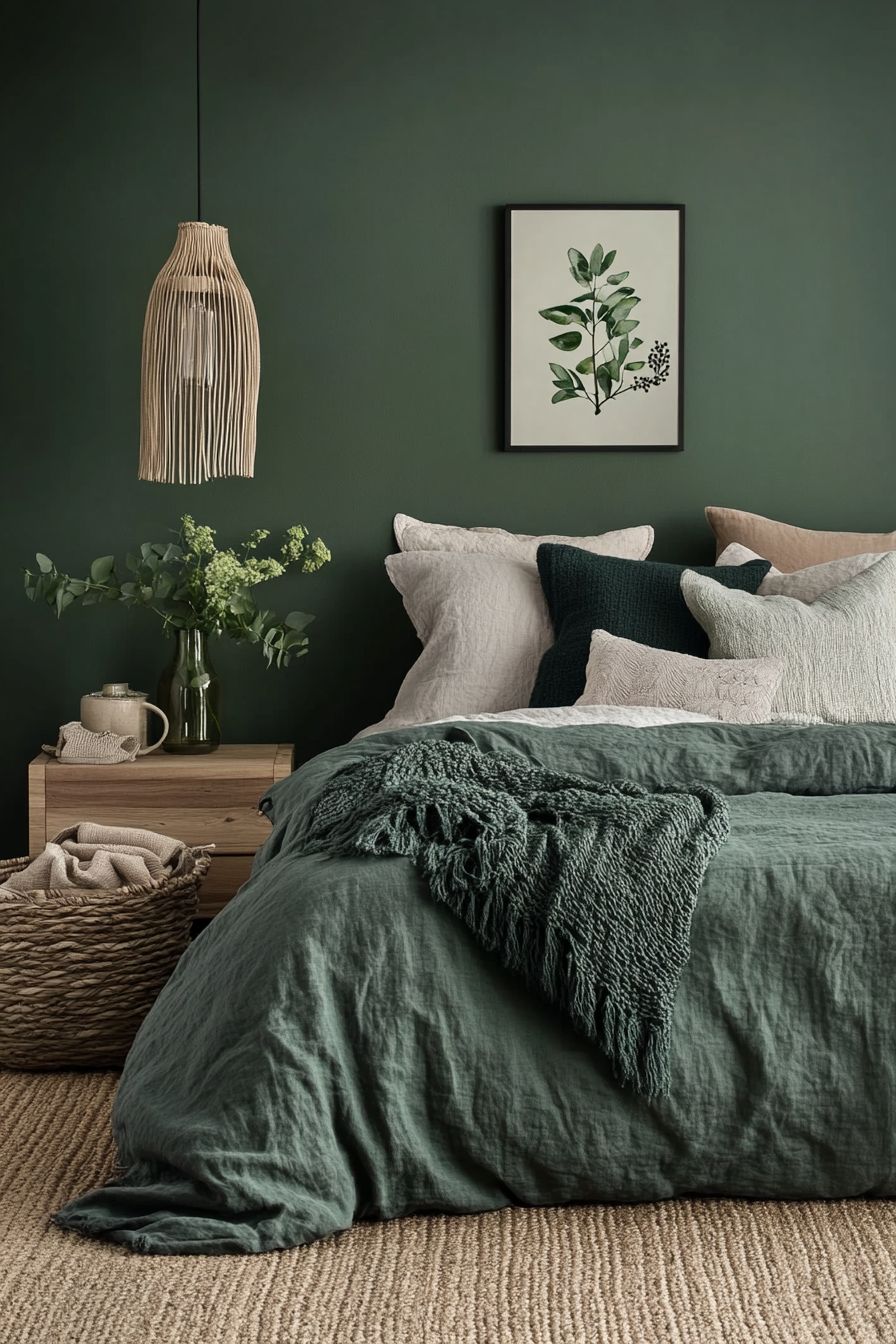 1. Nordic Forest Haven (Scandinavian Bedroom Ideas) - Scandinavian Bedroom Ideas