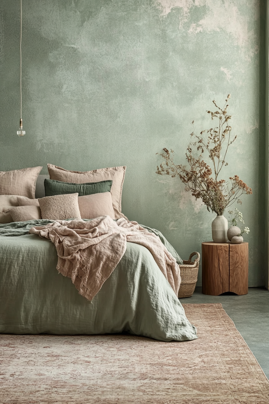 7. Muted Pastel Elegance (Scandinavian Bedroom Ideas) - Scandinavian Bedroom Ideas