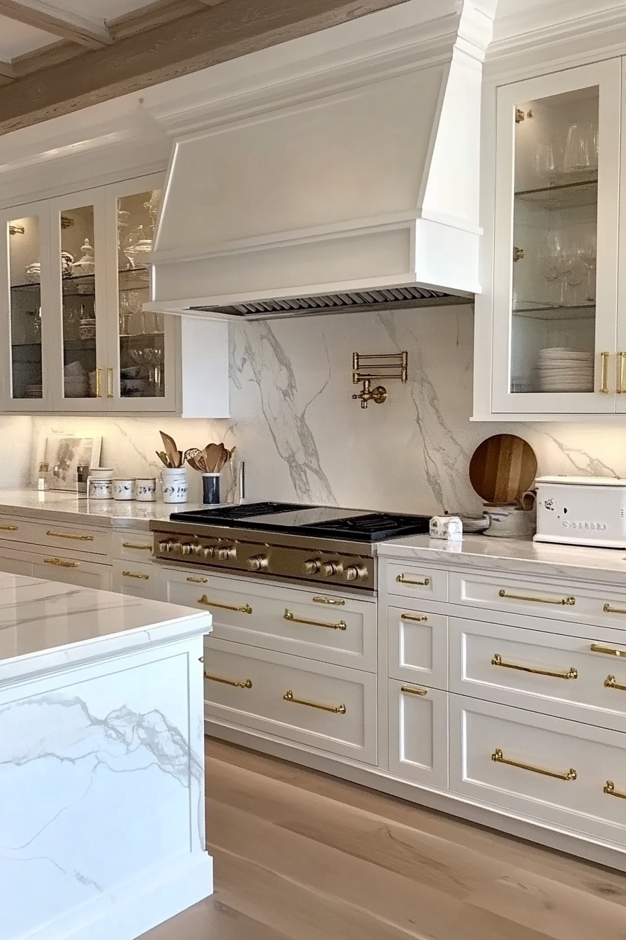 1. Timeless White Elegance (Classic Kitchen Ideas) - Classic Kitchen Ideas