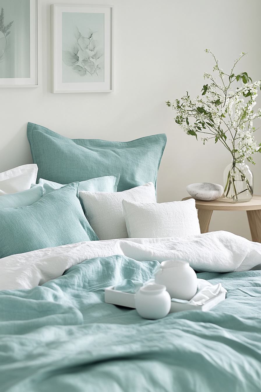 8. Scandinavian Simplicity (Turquoise Bedroom Ideas) - Turquoise Bedroom Ideas