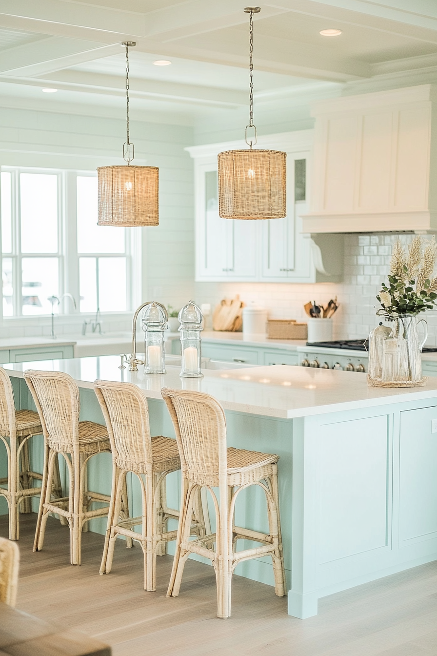 12. Crisp Coastal Vintage (Vintage Kitchen Ideas) - Vintage Kitchen Ideas