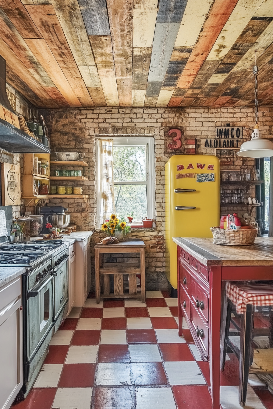 17. Charming Country Americana (Vintage Kitchen Ideas) - Vintage Kitchen Ideas