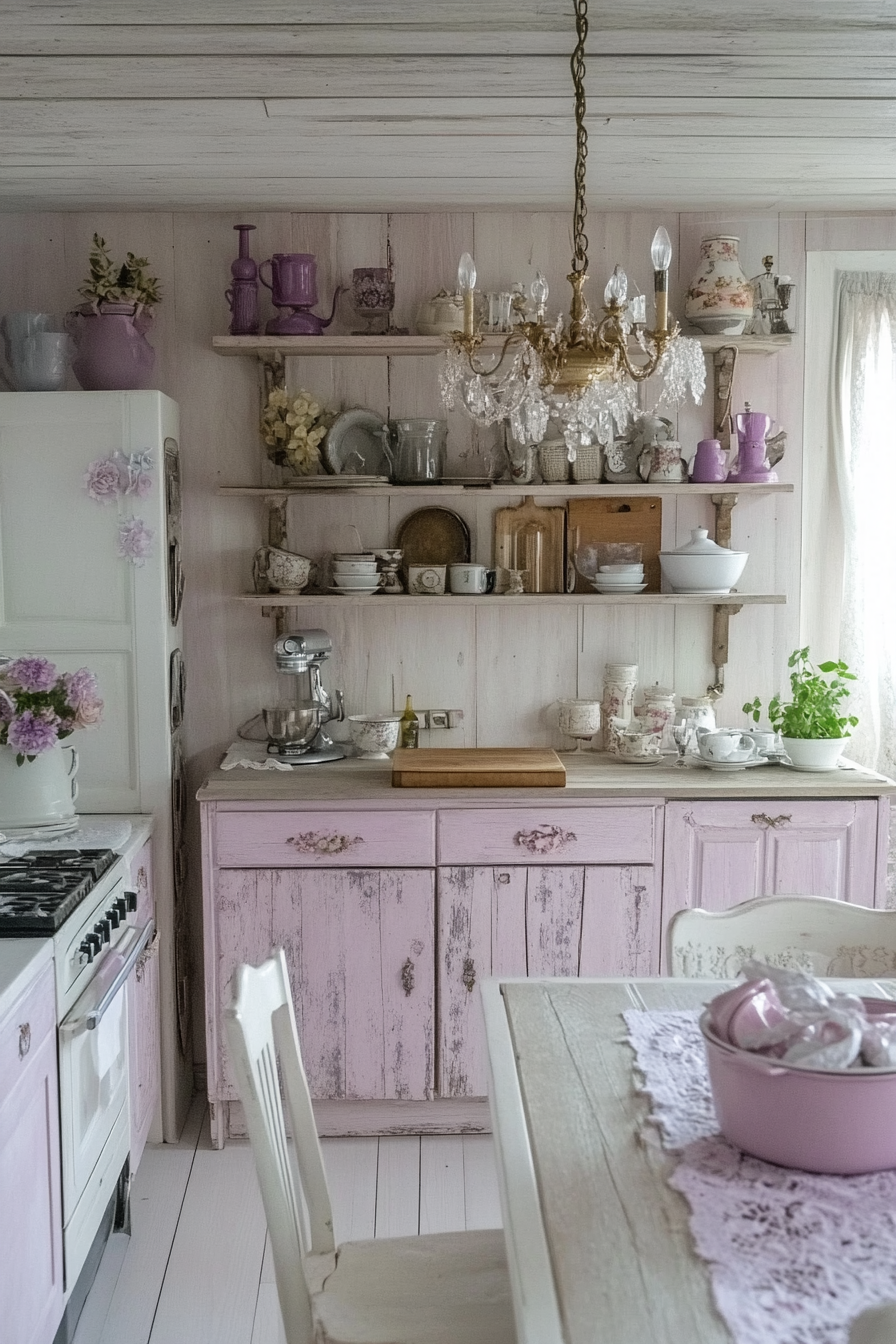 25. Shabby Chic Romance (Vintage Kitchen Ideas) - Vintage Kitchen Ideas