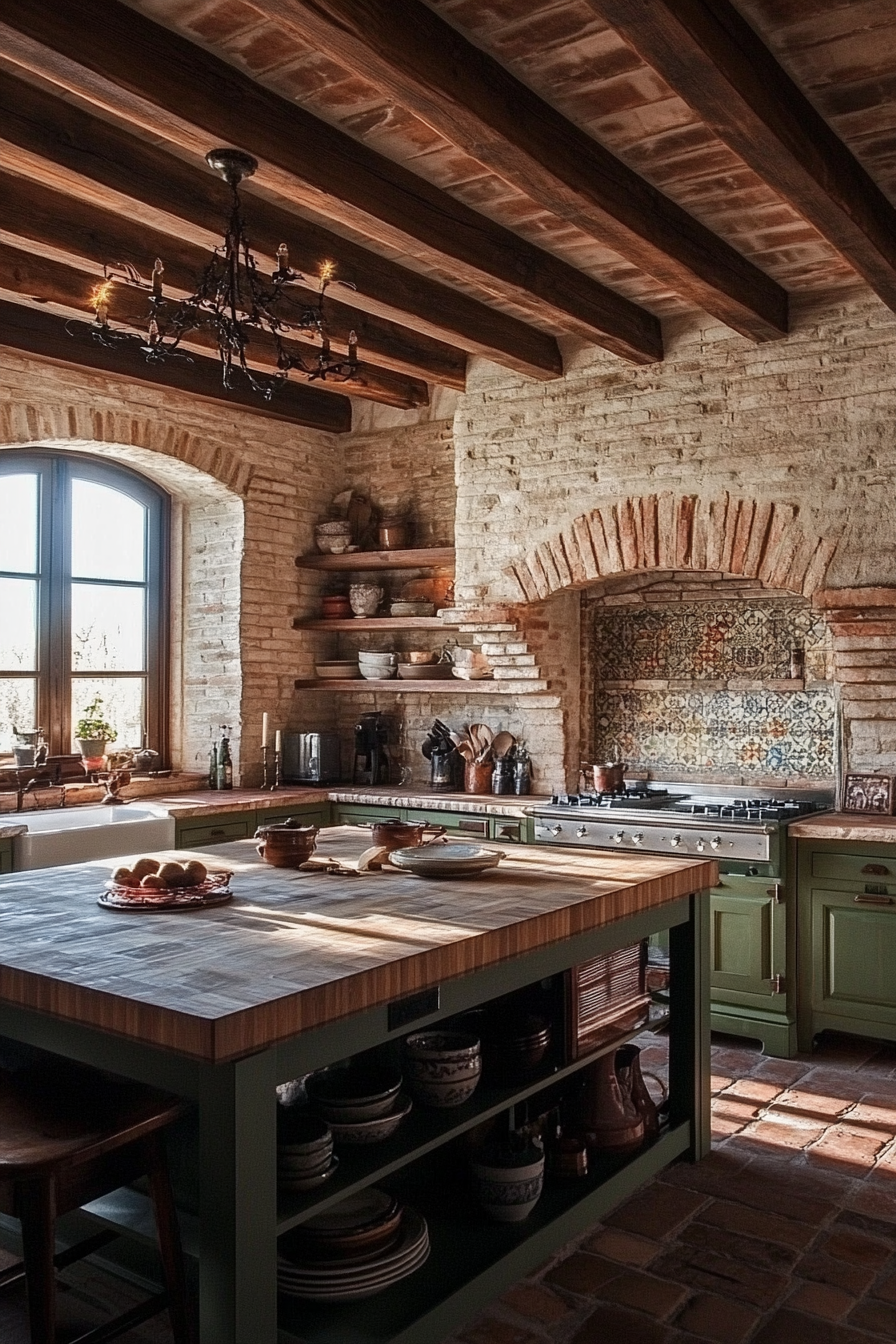 26. Italian Villa-Inspired Kitchen (Vintage Kitchen Ideas) - Vintage Kitchen Ideas