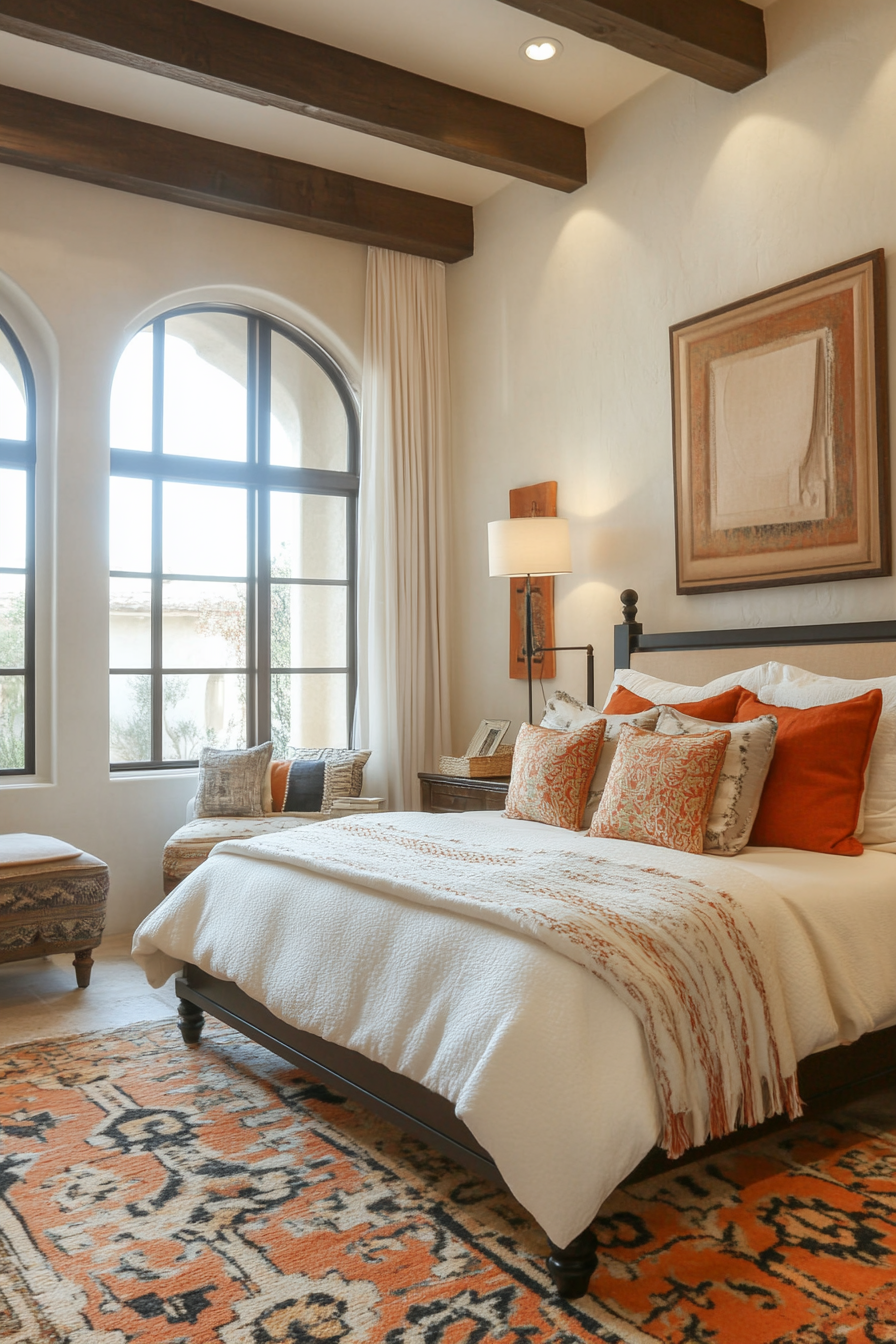 14. Mediterranean Warmth (Off White Bedroom Ideas) - Off White Bedroom Ideas