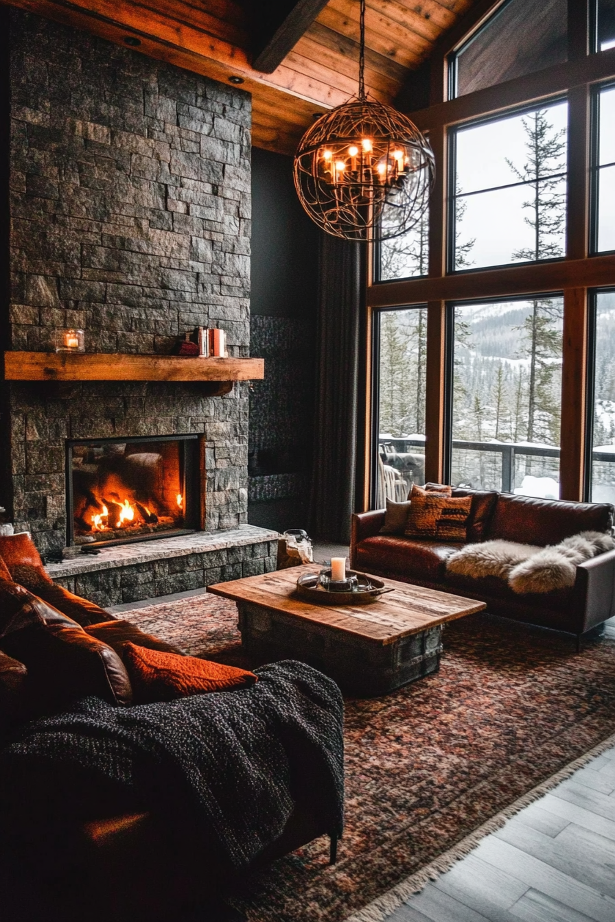 22. Luxe Lodge (Cozy Living Room Ideas) - Cozy Living Room Ideas